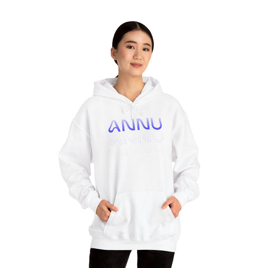 annu repeating logo hoodie - unisex heavy blend