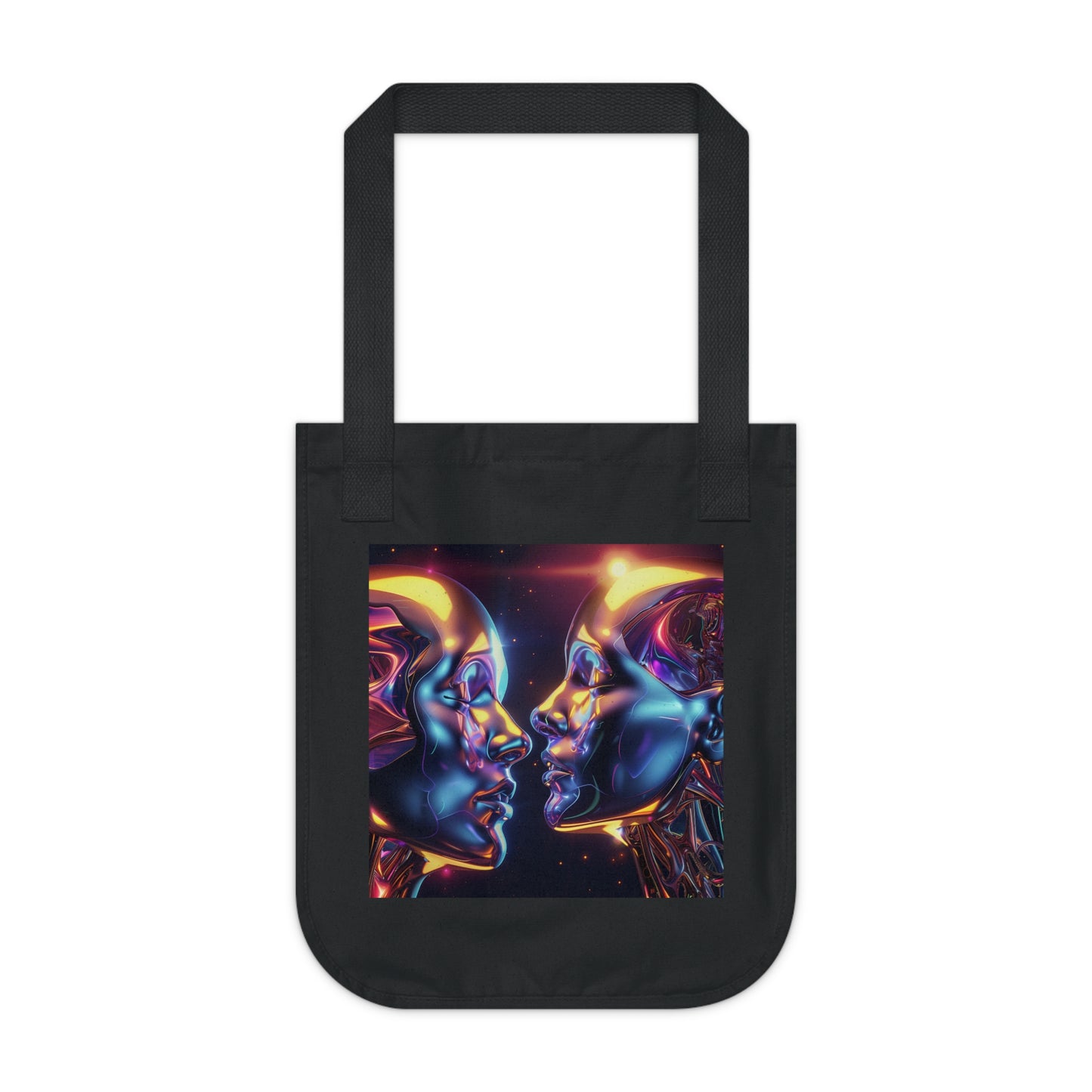 annu Logo + LOVE album art - two-sided organic canvas tote bag