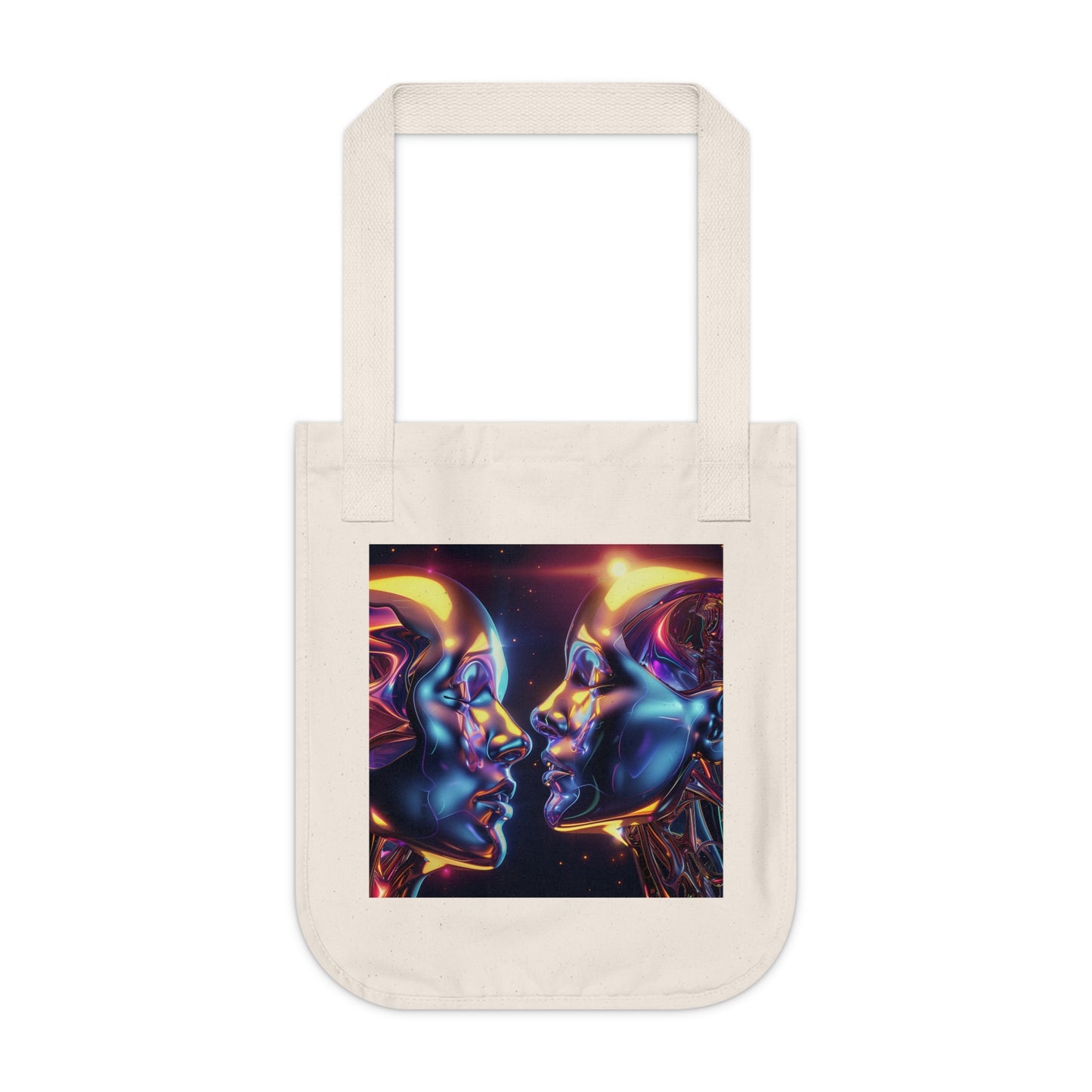 annu Logo + LOVE album art - two-sided organic canvas tote bag